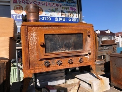 中古　鋳物　薪ストーブ