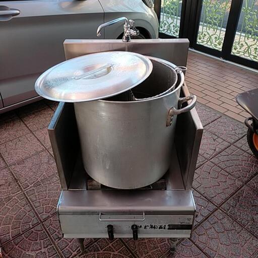 店舗用品　スープレンジと寸胴セット