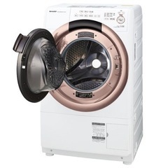 【受け渡し決定】高年式❣️SHARPシャープ　ドラム式洗濯乾燥機[プラズマクラスター]【洗濯7.0kg/乾燥3.5kg/左開き】ES-S7G-NL