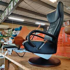 【愛品倶楽部柏店】カリモク/karimoku CHITANO/チターノ ストラド 本革 パーソナルチェア R15910K496