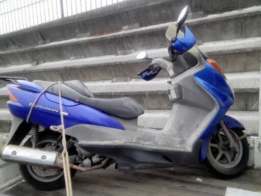 スズキ、バーグマン150cc、不動車、ベース、部品取り。形式BR111