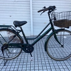 【ネット決済・配送可】【26インチ自転車】美品❗️6段変速、LE...