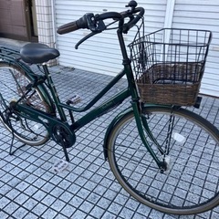 【26インチ自転車】美品❗️6段変速、LEDオートライト付　チェーン新品❗️若林自転車　浜大津店　SALE中❗️