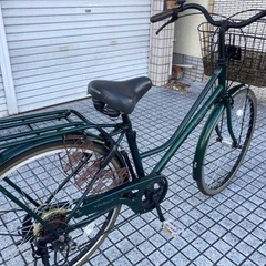 【26インチ自転車】美品❗️6段変速、LEDオートライト付　チェーン新品❗️若林自転車　浜大津店　SALE中❗️