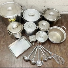 調理器具 調理器具18点セット調理器具 両手鍋 薬味入れ 業務用 店舗用 鍋 寸胴鍋