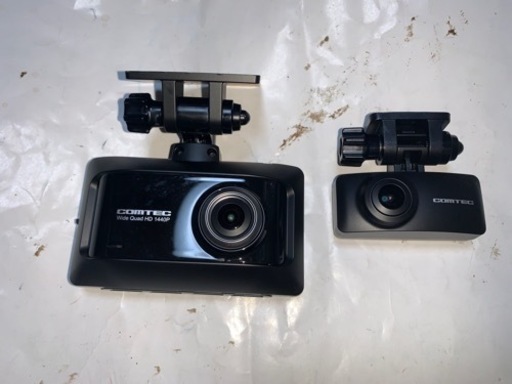 コムテック 前後2カメラ ドライブレコーダー ZDR016 前後200万画素