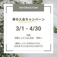 2024春のご入会キャンペーン　あと15日で終了❗