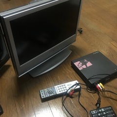 テレビとDVDプレイヤー