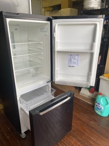 福岡市内配送設置無料　HR-D15AB 冷蔵庫 パールブラック [2ドア /右開きタイプ /150L] 福岡市内配送設置無料 HR-D15AB 冷蔵庫 パールブラック [2ドア /右開き