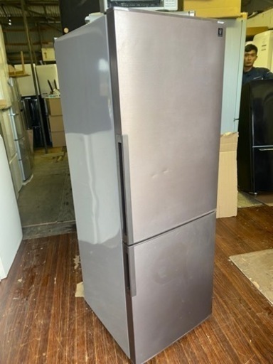 福岡市内配送設置無料　シャープ SHARP SJ-PD27B-T [冷蔵庫 （271L・右開き） 2ドア ブラウン系]