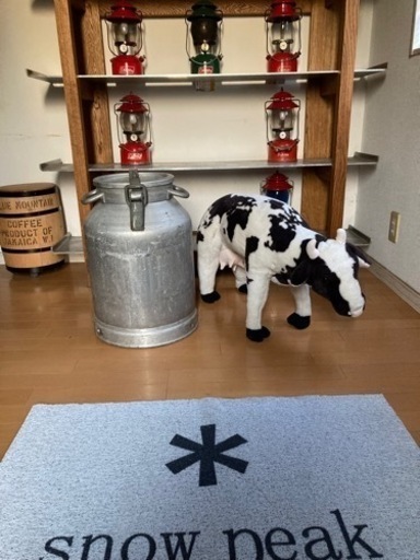 残り1個！！牛乳保管缶特大オシャレインテリア(^_−)−☆実際に使っていた物です(*´∀`)♪癒し