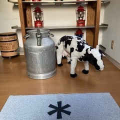 残り1個！！🐄牛乳保管缶特大🐄🥛オシャレインテリア🐄🌸(^_−)...