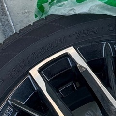 ほぼ新品！軽自動車用　ダンロップエナセーブ　アルミセット