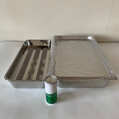新品 ステンレス 調理 水切り バット 蓋付き トレイ 4点セット 業務用