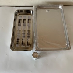 新品 ステンレス 調理 水切り バット 蓋付き トレイ 4点セット 業務用 