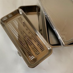 新品 ステンレス 調理 水切り バット 蓋付き トレイ 4点セット 業務用 