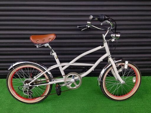 【シティサイクル】 メーカー不明 ビーチクルーザー  20インチ【引取限定・現状渡し】三重県