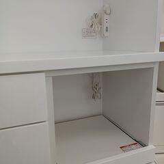 ☆ジモティ割あり☆ NITORI レンジボード ホワイト H180.5×D40×W79 