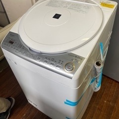 北九州市内配送無料 保証付き 2019年式 シャープ SHARP タテ型洗濯乾燥