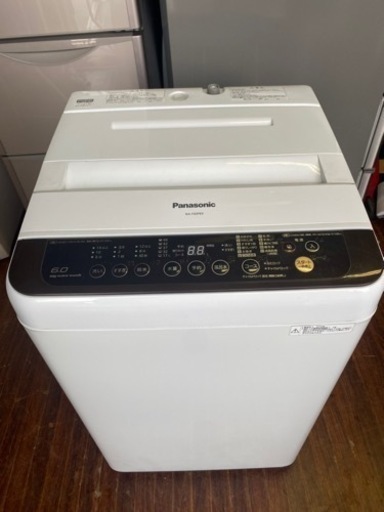 北九州市内配送無料　保証付き　NA-F60PB9-T 全自動洗濯機 ブラウン [洗濯6.0kg /乾燥機能無 /上開き]