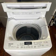 北九州市内配送無料 保証付き 2021年式 ハイセンス 全自動洗濯機 洗濯