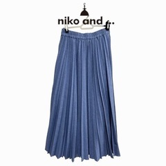 美品！niko and …/ニコアンド ロングプリーツスカート　3