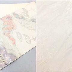 ss6097　袋帯　六通柄　ホワイト系　淡色　ピンク　水色　薄紫　キラキラ　ホロ　偏光　白系　和装　礼装　着物　帯　女性用　婦人用　正装　訪問着　可愛い