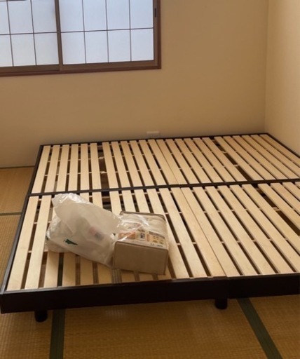 家具 ベッド シングルベッド フレーム×2