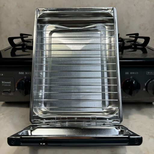 A4830 リンナイ 都市ガス用 ガスコンロ 2口 グリル付 据え置き型