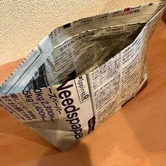 ☆新聞紙で作成した置き型紙袋10セット☆