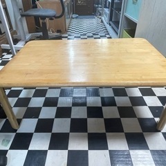 【リサイクルサービス八光】幅90㎝　ニトリ　木製折りたたみテーブル