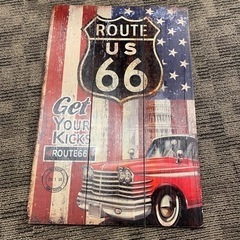 ルート66 アメリカン インテリア ROUTE66 木製看板 サ...