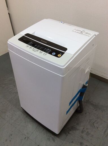 (3/1受渡済)JT8355【IRISOHYAMA/アイリスオーヤマ 5.0㎏洗濯機】美品 2020年製 IAW-T501 家電 洗濯 簡易乾燥付