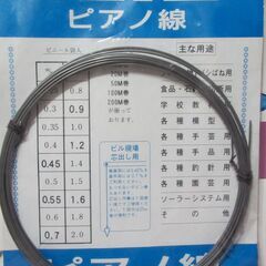 【ピアノ線】２ｍｍ×１０ｍ　未使用品　ＤＩＹに・部品作りに　釣り...