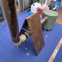 【お譲り先決まりました】ホンマ製作所 クッキングストーブ　（ケース、煙突、煙突支え、テント用板付）