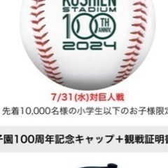 阪神　タイガース　硬式球　甲子園球場　100周年記念ボール