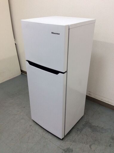 （3/27受渡済）JT8359【Hisense/ハイセンス 2ドア冷蔵庫】美品 2019年製 HR-B1201 家電 キッチン 冷蔵冷凍庫 右開き 120L