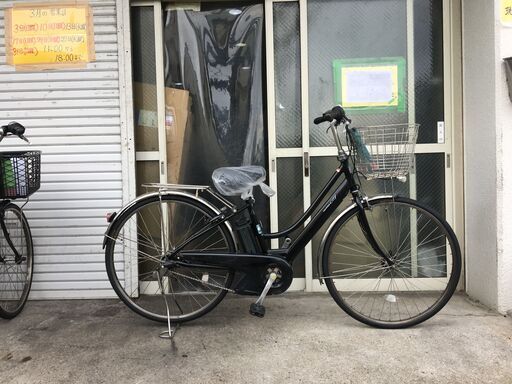 地域限定送料無料　ヤマハ　パス　シティ　新基準　8,7AH　27インチ　黒　アシスタ　ビビ　神戸市　電動自転車