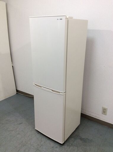 （4/3受渡済）YJT8361【IRISOHYAMA/アイリスオーヤマ 2ドア冷蔵庫】極美品 2023年製 IRSE-16A-CW 家電 キッチン 冷蔵冷凍庫 右開き 162L