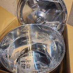 18-8 ステンレス 寸胴鍋　目盛付　36cm 