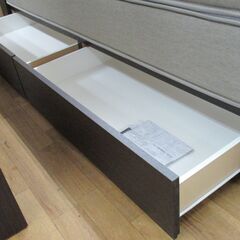 R370 NITORI 人気高級感 クイーンベッド、ダブルマットレス、幅170cm Used・美品