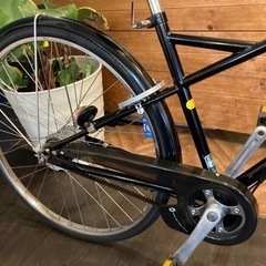 【ブリヂストンPrestino 前後タイヤ・チューブ新品！】ベルトドライブ　LEDオートライト　内装8段　27インチ自転車　ブラック