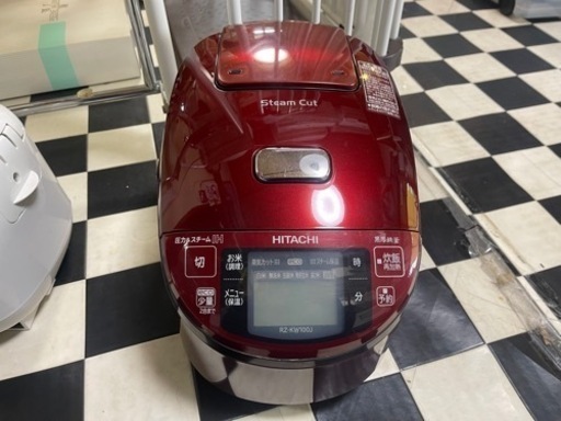 【リサイクルサービス八光】日立 HITACHI RZ-KW100J-R　 [スチーム圧力IH炊飯器（5.5合炊き） メタリックレッド]