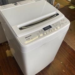北九州市内配送無料　保証付き　２０２１年　ハイセンス 全自動洗濯...