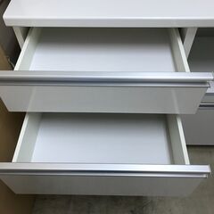 ☆ジモティ割あり☆ レンジボード 白 H190×D50.5×W100 クリーニング