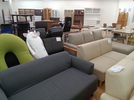 ☆ジモティ割あり☆ IKEA 二人掛けソファー グレー H72×D72×W147
