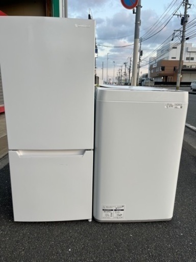 福岡市配送設置無料　高年式22年製　冷蔵庫、洗濯機セット