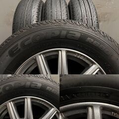 【BS ECOPIA R680 145/80R12 80/78N LT】夏タイヤ【KYOHO SEIN 12インチ 3.5J4HPCD100+45】20年製 軽トラ 軽バン等　(VTH878)