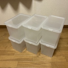 収納ボックス 6個 透明 乳白色 文庫本サイズ