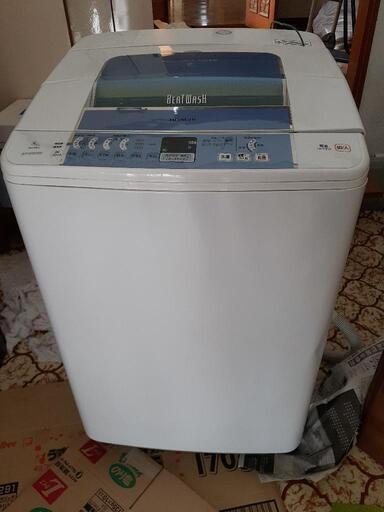 【中古実動品】日立全自動電気洗濯機　８kg